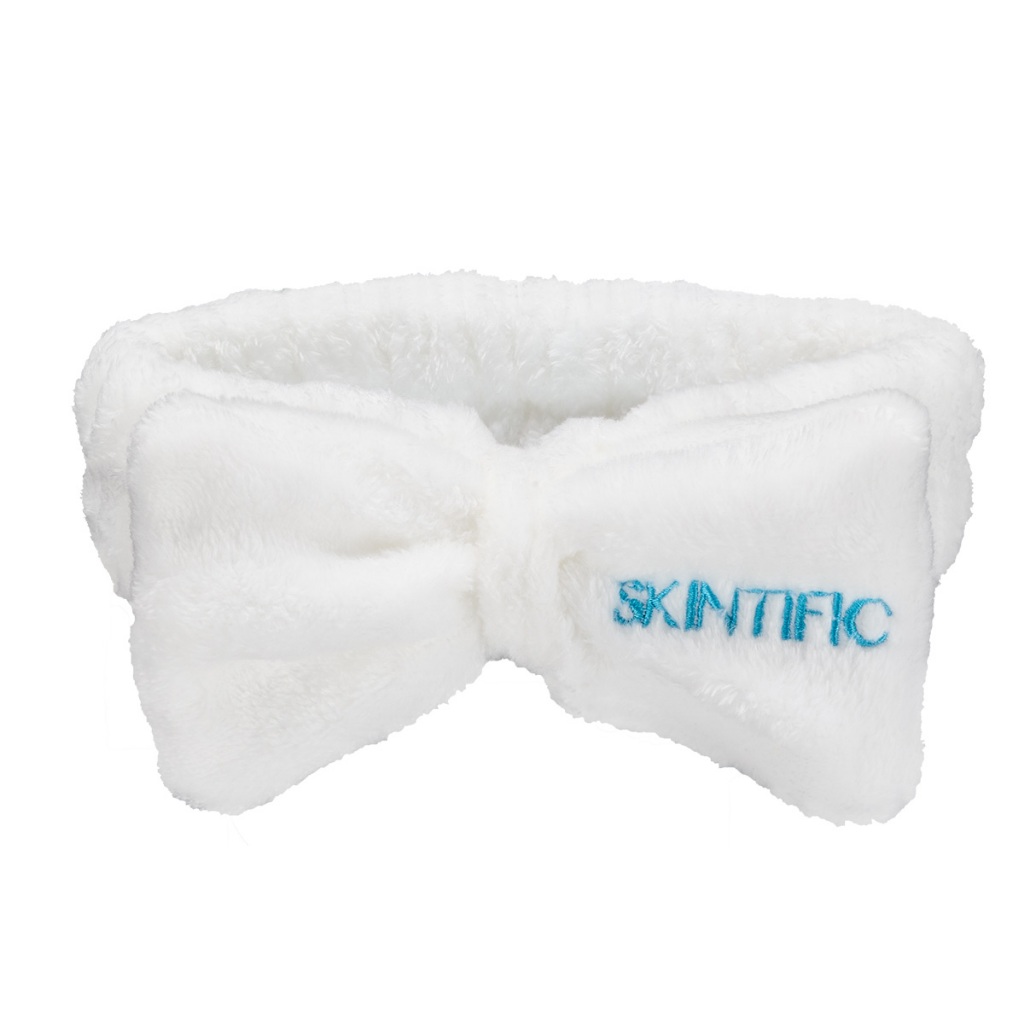 【FREE GIFT】SKINTIFIC ที่คาดผมโบว์สีขาว