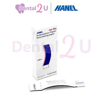 HANEL Articulating Paper blue/red 80 micron กระดาษเช็คการสบฟัน