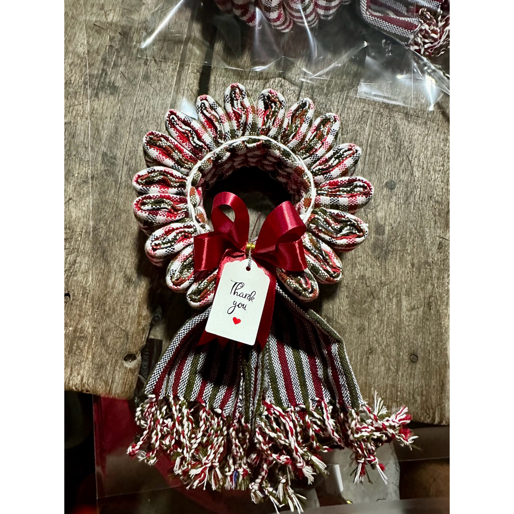 📌มาลัยผ้าพันคอ📌 (คละสี) ผ้าคาดเอว ผ้าคุมไหล่ ผ้าขาวม้ามัดเอว (⚠️ฟรีป้ายแท็ก thank you⚠️)