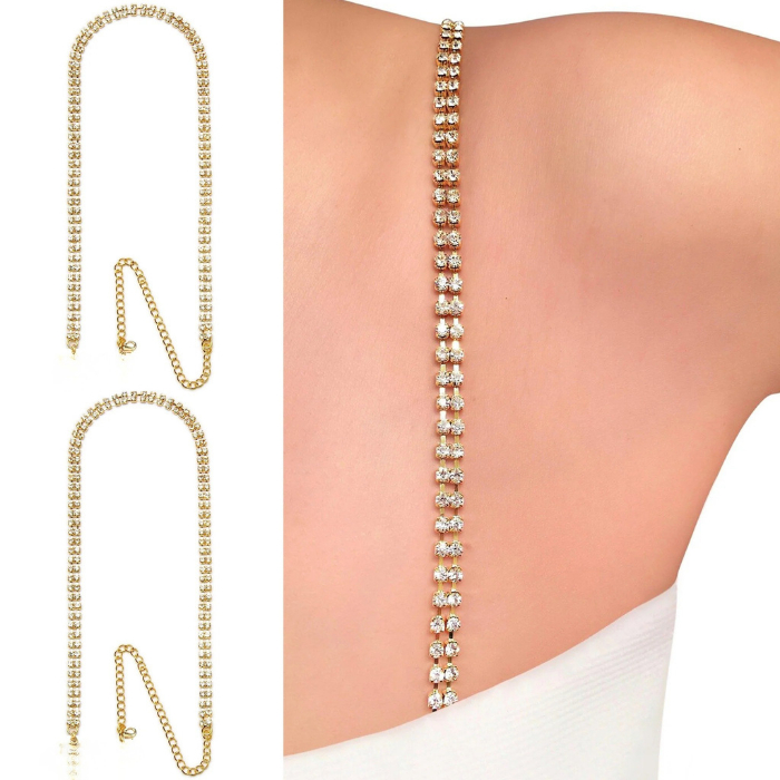 SexyDose [ส่งด่วน4hr] สายเสื้อใน สายบรา Rhinestone Bra Straps Dress ราคา ถูกที่สุด ดีลบีเคเค แกลเลอรีภาพที่ 3