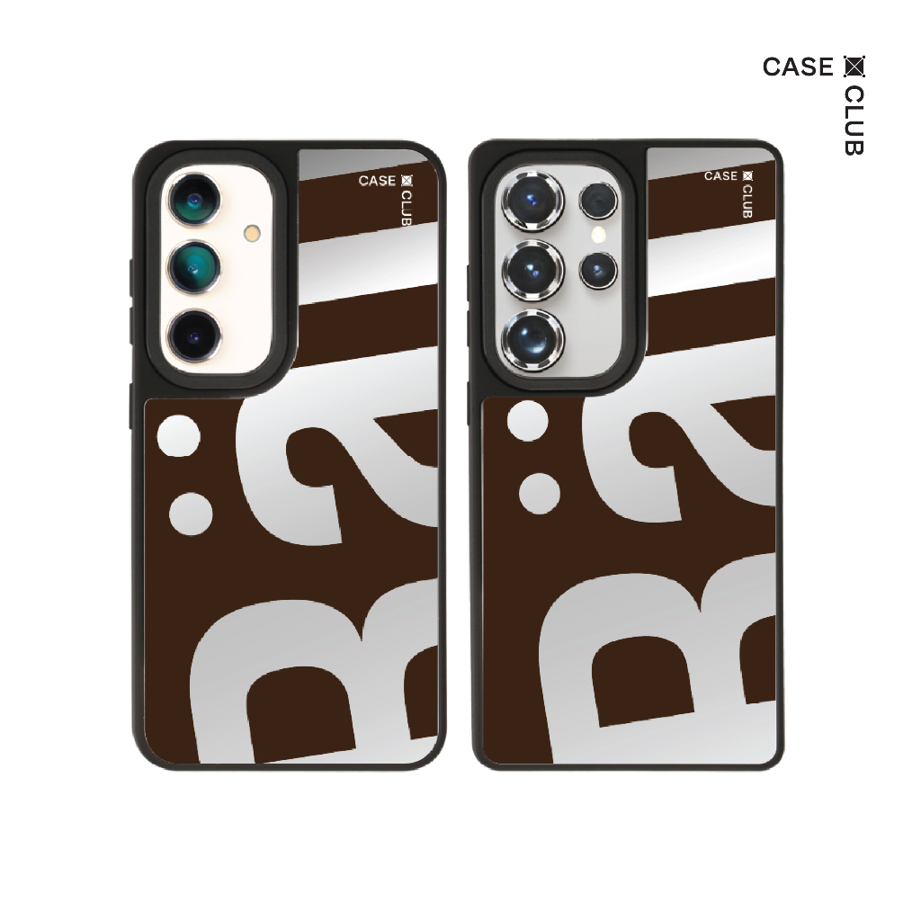 CaseClub เคส กระจก เคส ซัมซุง ลาย Rally Cocoa Movement โคโค่มูฟเมนต์ สำหรับ Galaxy S25 Ultra / S25 /