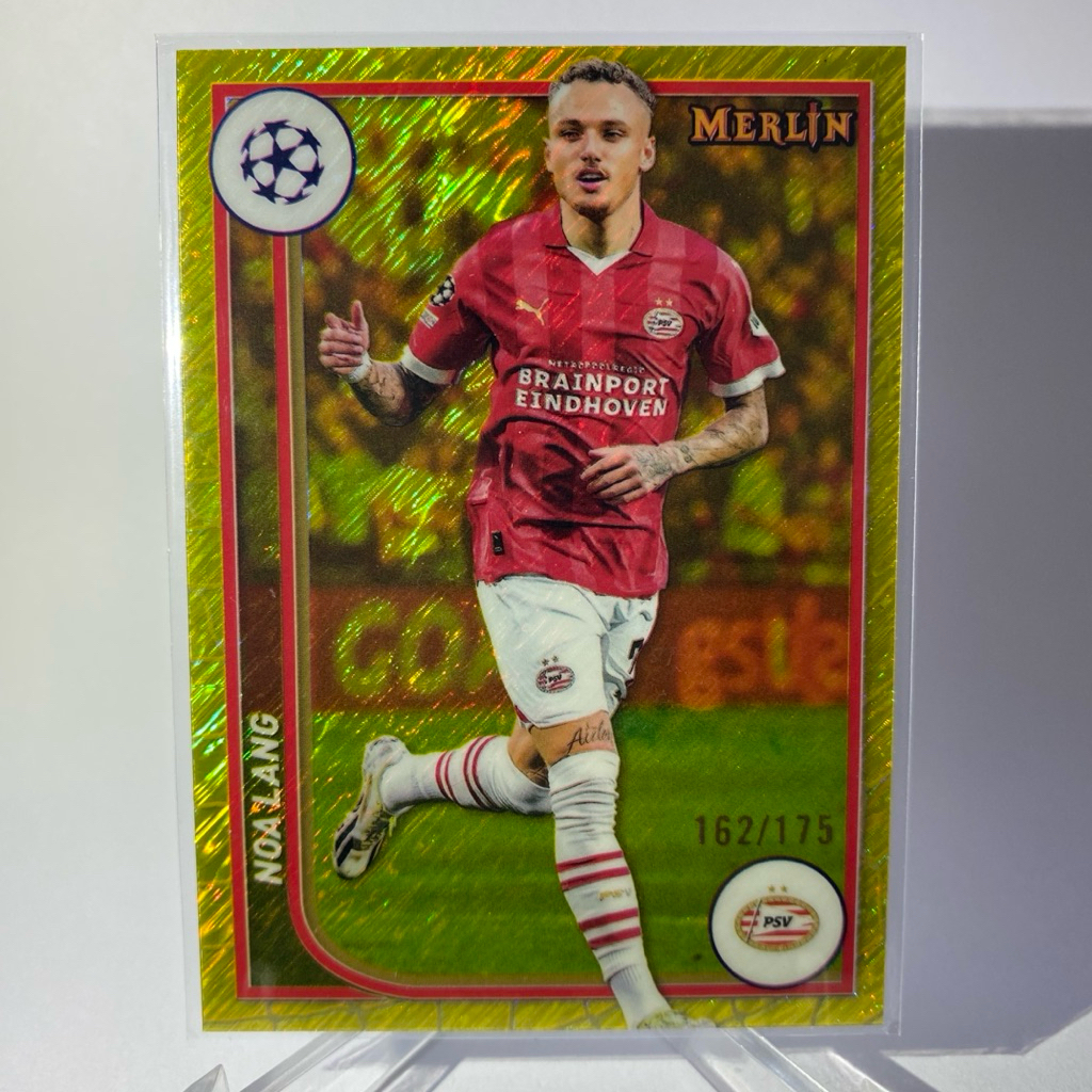 การ์ดนักฟุตบอล NOA LANG, (การ์ด Run# 162/175), EINDHOVEN, TOPPS MERLIN 2024