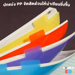 สมุดโน้ตปกแข็ง A5 กระดาษหนา 80 แกรม แบ่งหมวดได้ 4 สี Smooth Writing Notebook Premium PP Cover