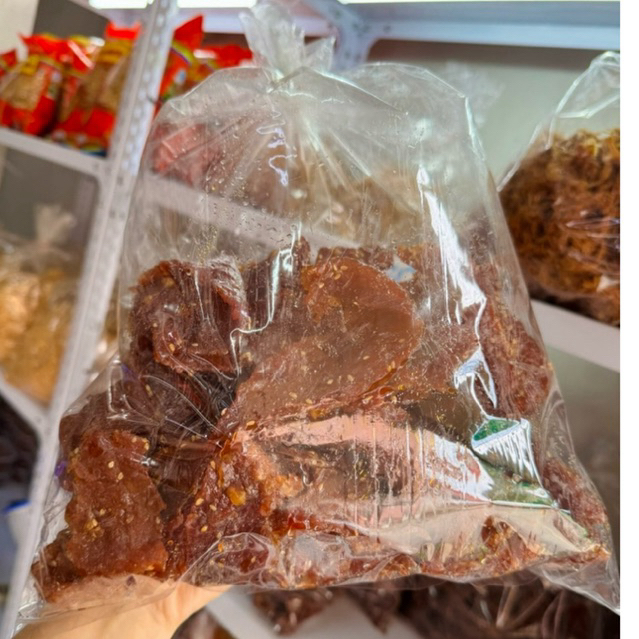 หมูแผ่น โรยงาหวานหอม สดใหม่250-1กิโล