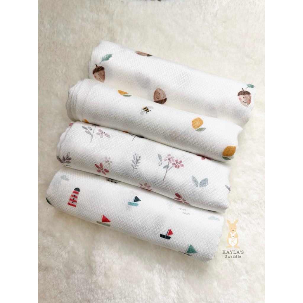 Kayla's Swaddle ผ้าอ้อมแบมบู 100% ขนาด 70x70 cm