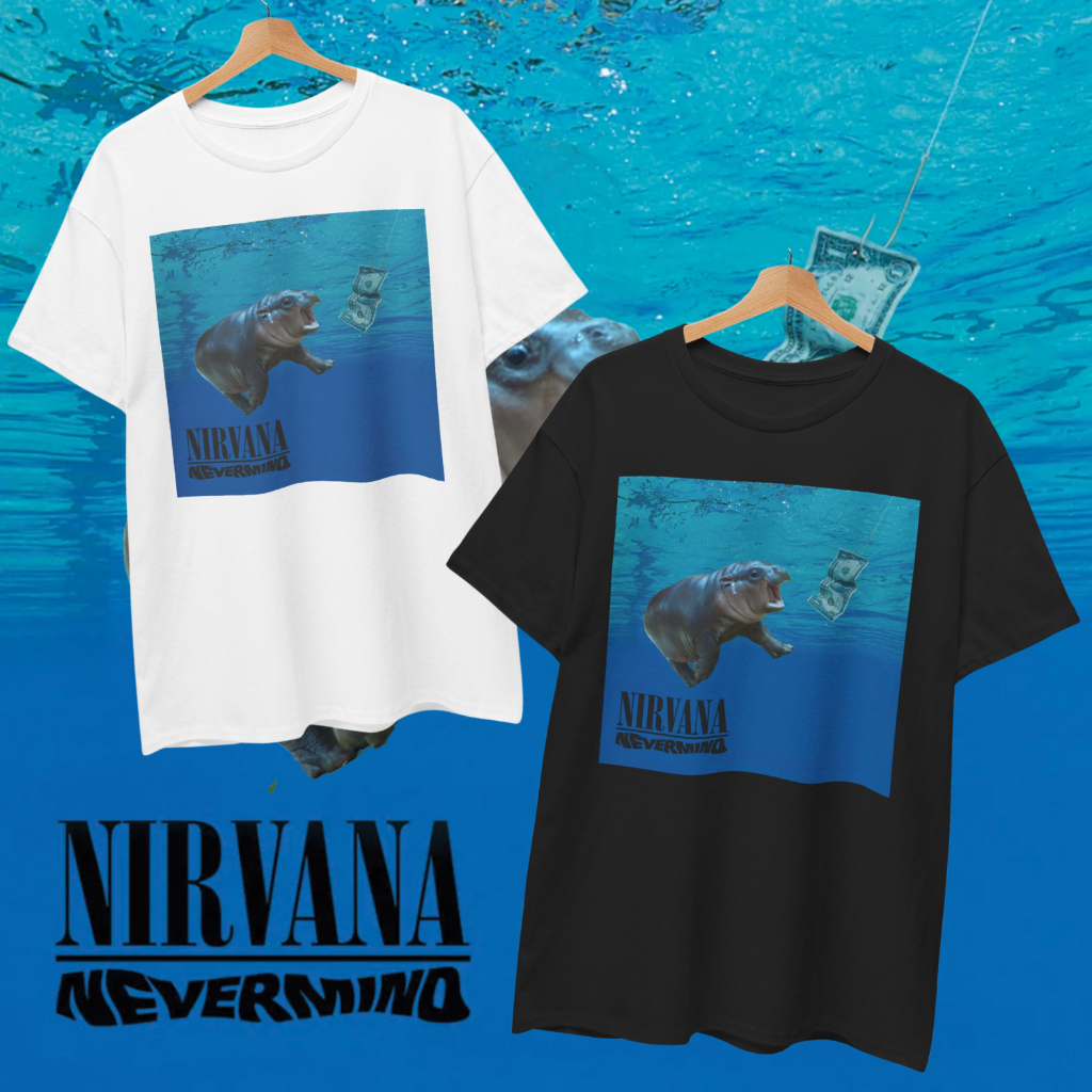 เสื้อยืด หมูเด้ง Nirvana (Cotton 100%) ⚠️ระวังร้านปลอม⚠️