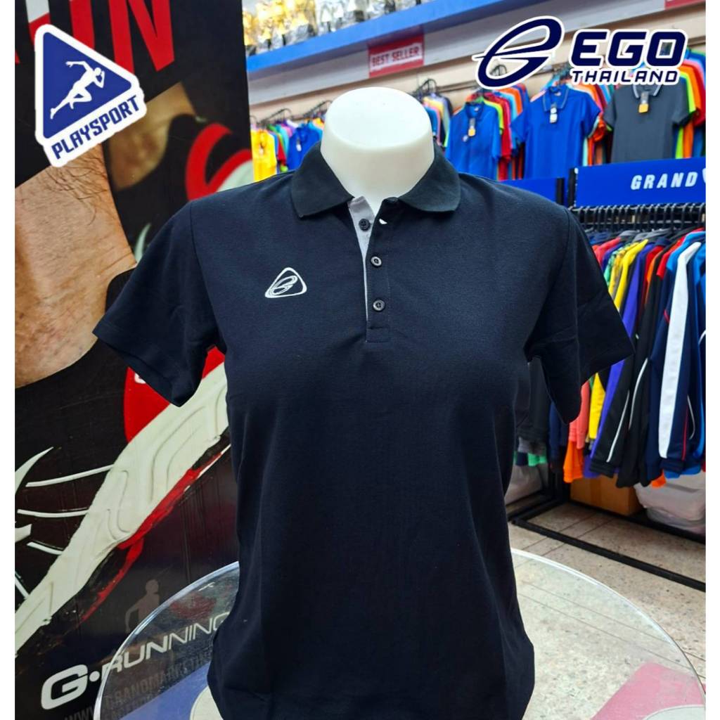 EGO SPORT เสื้อโปโลหญิง สีดำ รุ่น EG9999F