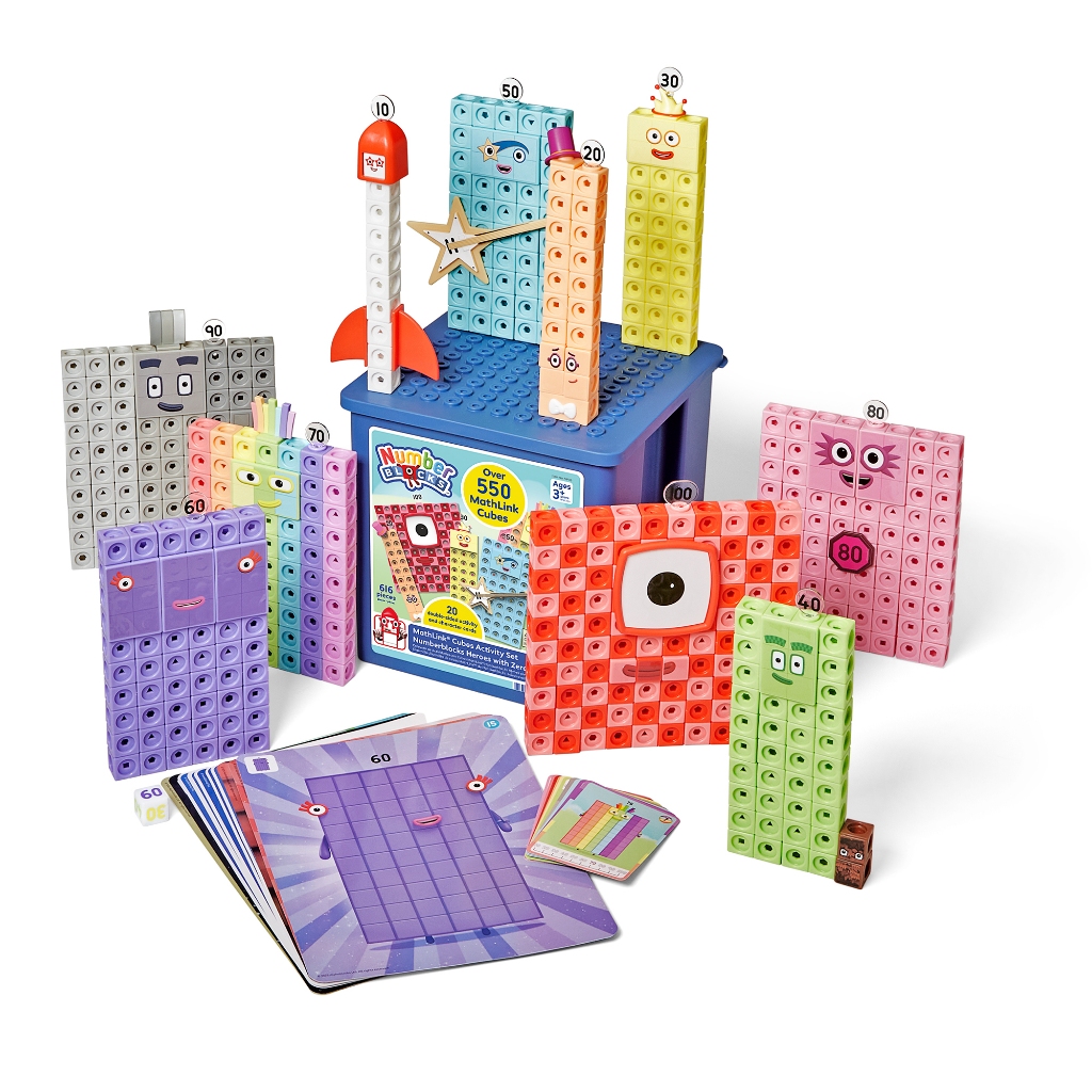 [3+] MathLink® Cubes Activity Set Numberblocks® Heroes w/ Zeroes