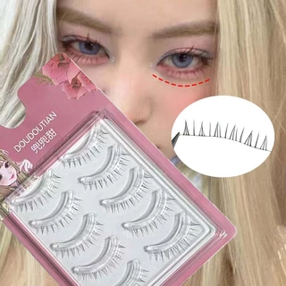 Lash Extension Daily Makeup Manga Natural 5 Pairs Lower Eyelashes Under Eyelash Wispy Cross Beauty