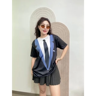 TMS เสื้อยืดพิมพ์ลาย เสื้อสูทพี่ชาวี พร้อมส่งมีทั้งแขนสั้น และ แขนยาว เนื้อผ้าใส่สบาย ระบายอากาศดี