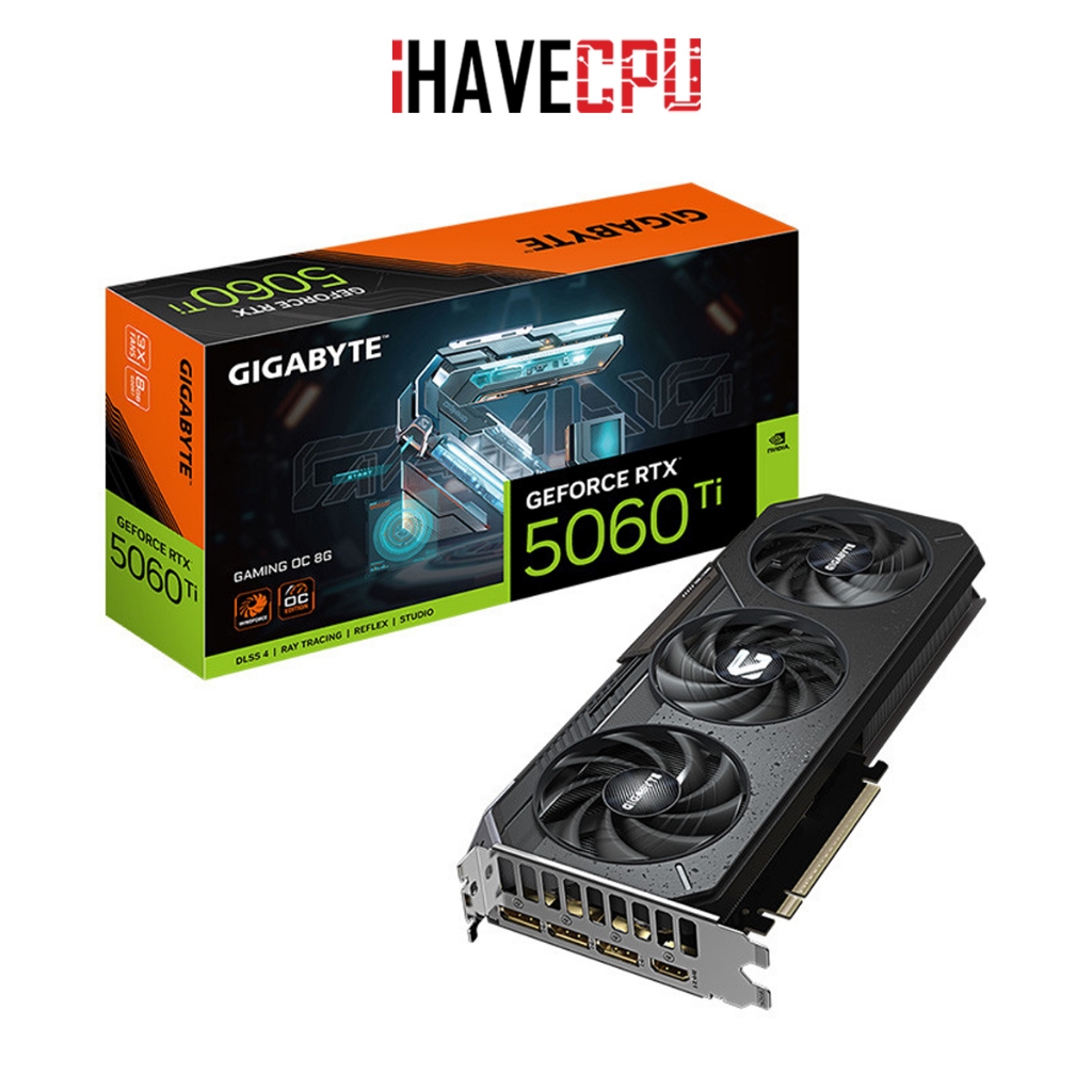 การ์ดจอ (vga) iHAVECPU GIGABYTE GEFORCE RTX 5060 TI GAMING OC 8G - 8GB GDDR7 (GV-N506TGAMING OC-8GD)