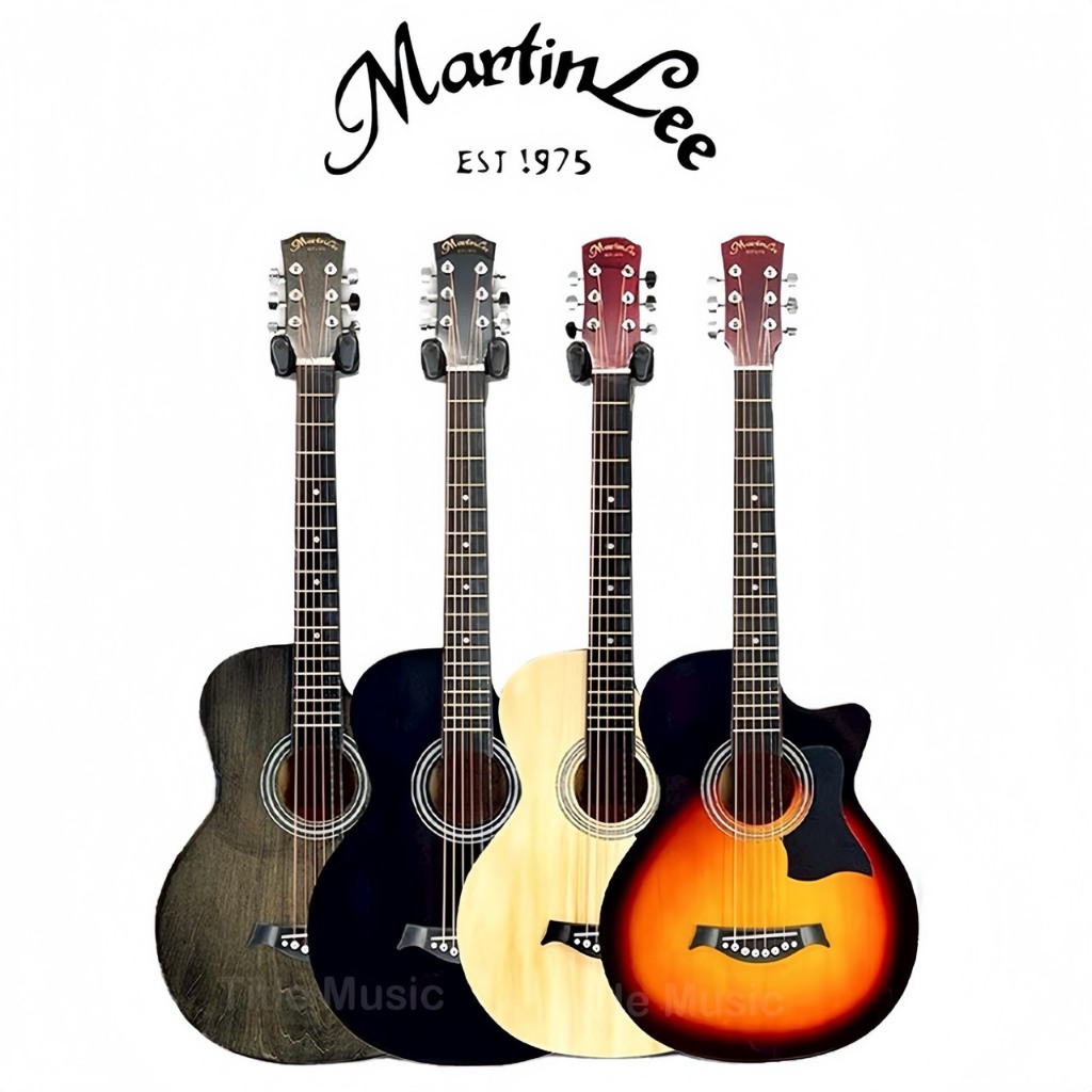 กีตาร์โปร่งยี้ห้อ Martinlee และ Overspeed แบร์นแท้ ขนาด38นิ้ว แถมเยอะที่สุด สวยๆ สินค้าใหม่จากทางร้าน เสียงดี