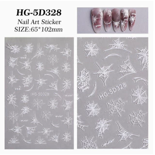 K2.[แผ่นเล็ก ไม่มีซอง] สติ๊กเกอร์แมงมุม spider ลายนูน 5D รุ่นแผ่นเล็ก งานสวยจ้าา
