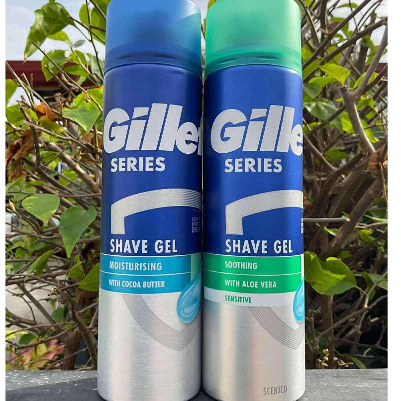 โฟมโกนหนวด ยิลเลตต์ moistureting( Gillette Shave Gel) ขนาด 200 กรัม