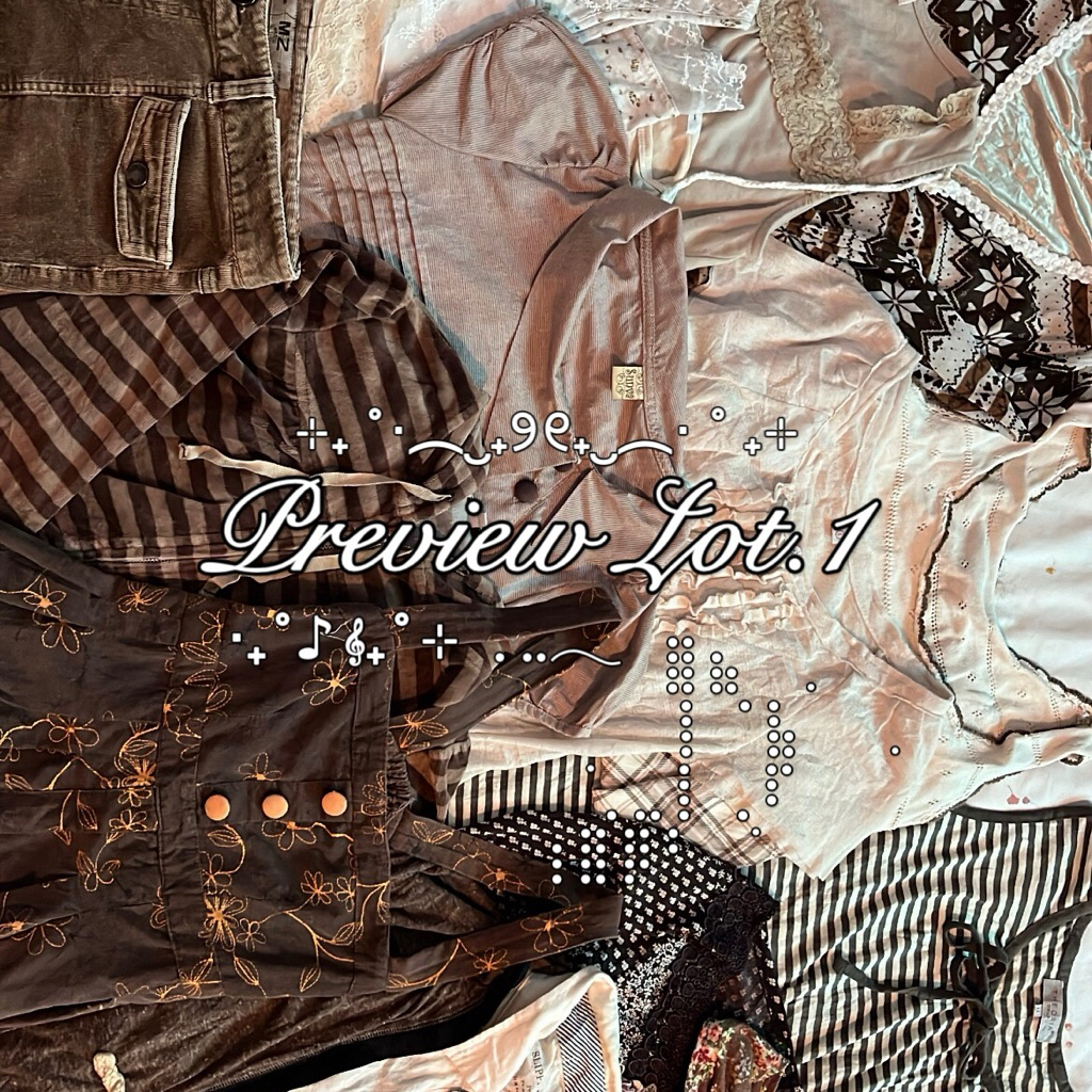 Lot.2 🪽🦌⋆.ೃ࿔*:⋅ 𝑼𝒑𝒅𝒂𝒕𝒆 ⋅ 15 December S🅰️LE เสื้อผ้ามือ2  งานคัดพิเศษ 𝑓𝑎𝑖𝑟𝑦 𝑐𝑜𝑞𝑢𝑒𝑡𝑡𝑒 𝑣𝑖𝑛𝑡𝑎𝑔𝑒 2000𝑠 𝄞 