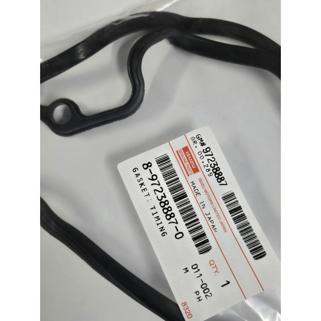 ยางฝาหน้า ISUZU D-MAX คอม เครื่อง 4JJ1 4JK1 รหัสสินค้า 8-97238887-0 ราคา ถูกที่สุด ดีลบีเคเค แกลเลอรีภาพที่ 8