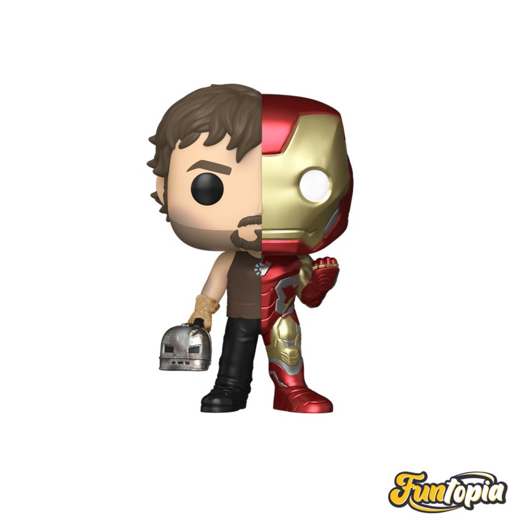 Funko POP! (88520) - Tony Stark/ Iron Man Suit (1569)(Exclusive) POP! Marvel: Split by Funko