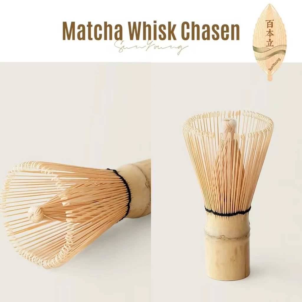 SunYoung Matcha Whisk Chasen☘️ชาเซ็นไม้ไผ่แท้ 100% อุปกรณ์ตีมัทฉะสไตล์ญี่ปุ่น เหมาะสำหรับชาวรักชาเขียว