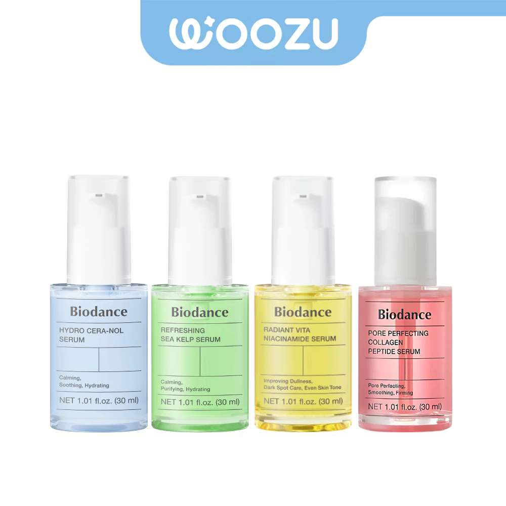 BIODANCE Serum 30ml (Pore Perfecting Collagen Peptide/Hydro Cera nol/Refreshing Sea Kelp/Radiant Vita Niacinamide)