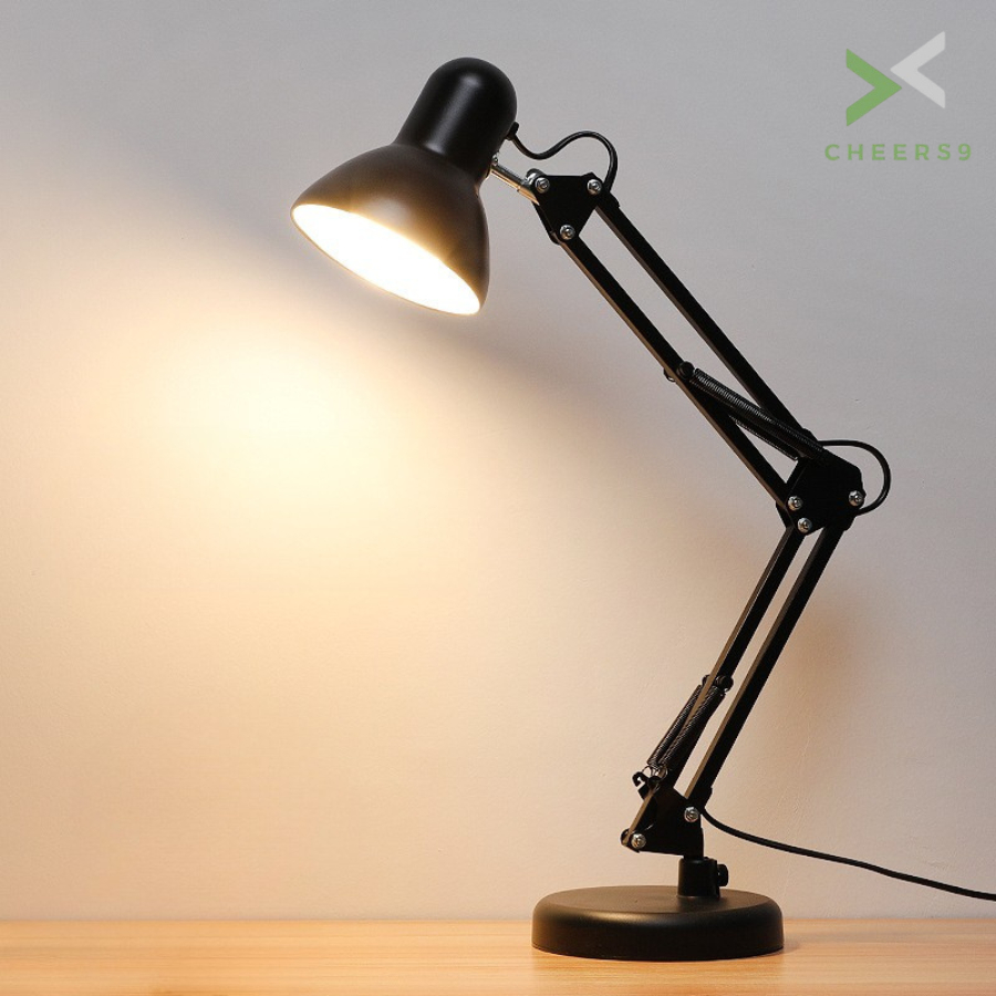 โคมไฟตั้งโต๊ะ โคมไฟอ่านหนังสือ ไฟตั้งโต๊ะ โคมไฟทําเล็บ Table lamp ปรับระดับได้ หมุนได้ cheers9