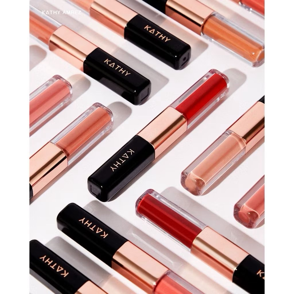แท้ พร้อมส่ง รุ่นใหม่ล่าสุด KATHY AMREZ LIP DUO MATTE & SHINE FIX ลิปดูโอ แมทแอนด์ชายน์ ฟิกซ์ ลิปดูโ