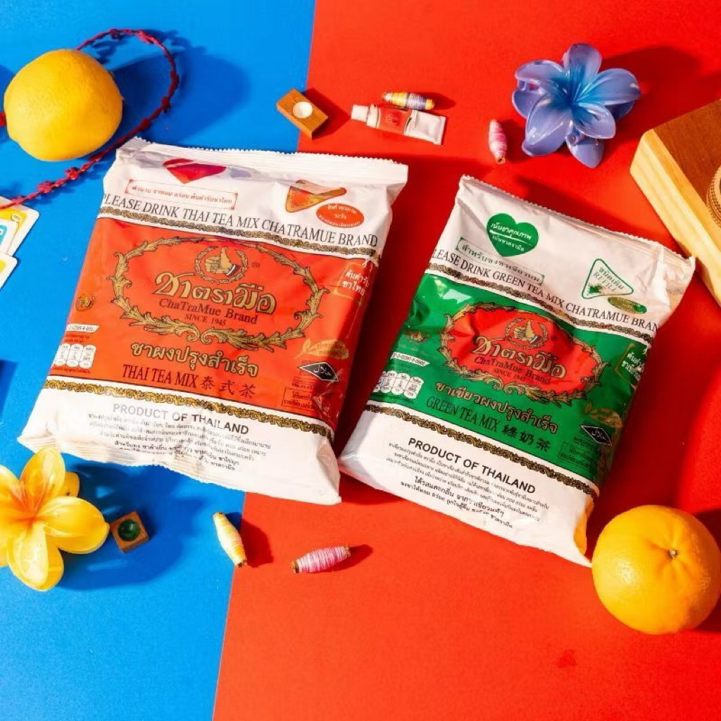 ชาตรามือ สูตรต้นตำรับ ชนิดถุง ชาแดง/ชาเขียวนม