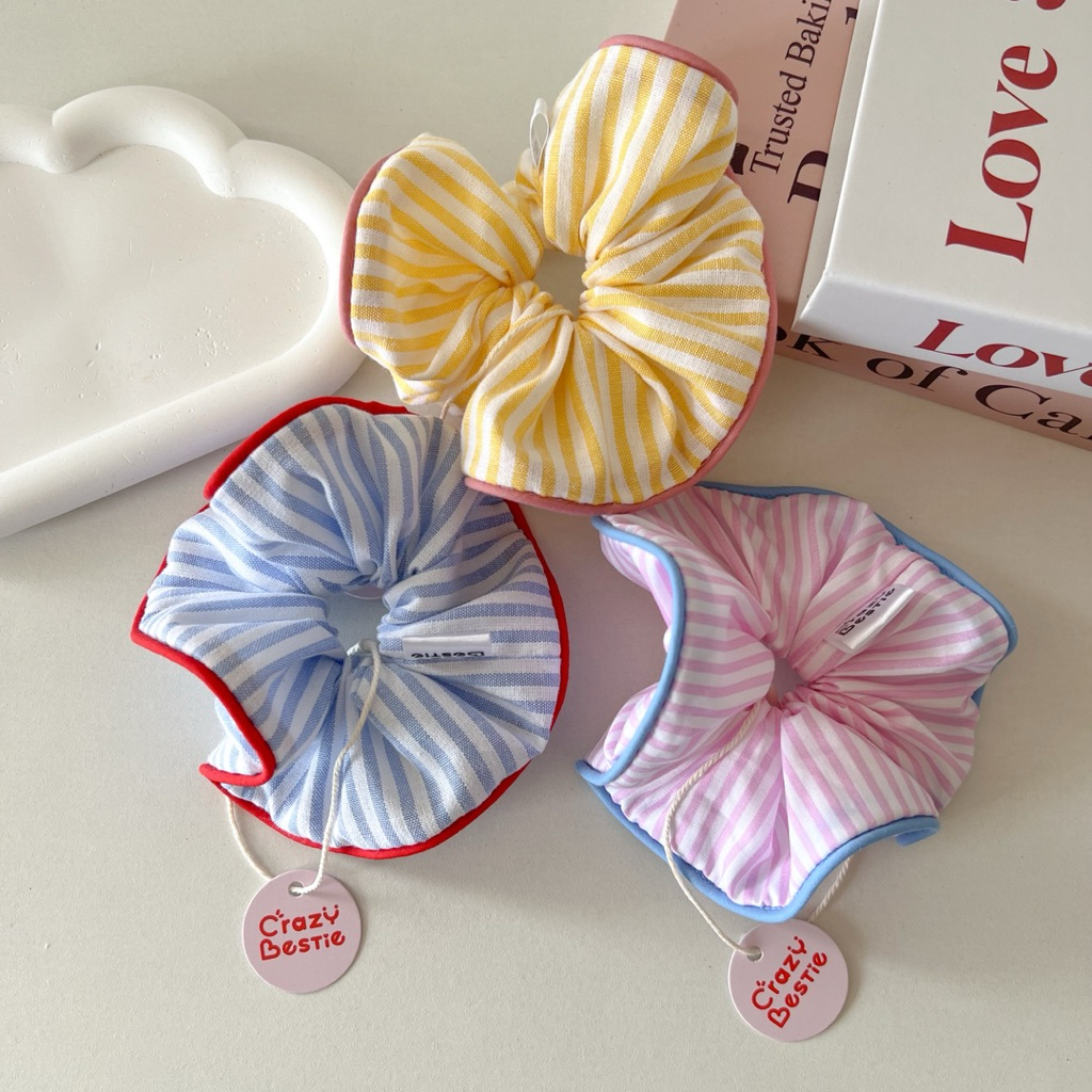 Crazy Bestie🌼Pastel color scrunchies • (CB17)