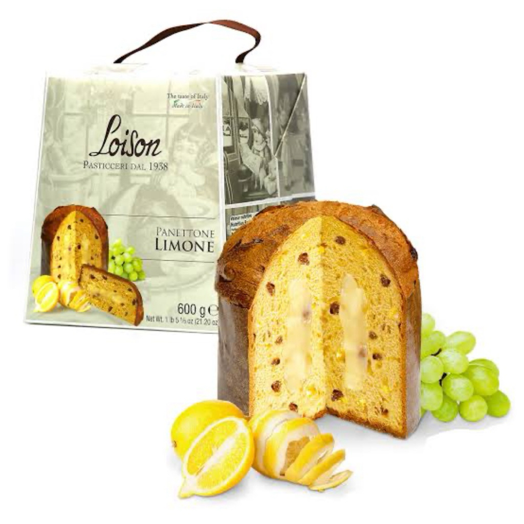 Loison Pasticceri Dal 1938 Classic Panettone 500g./Loison Panettone Limone in Box 600g. ขนมปังก้อน