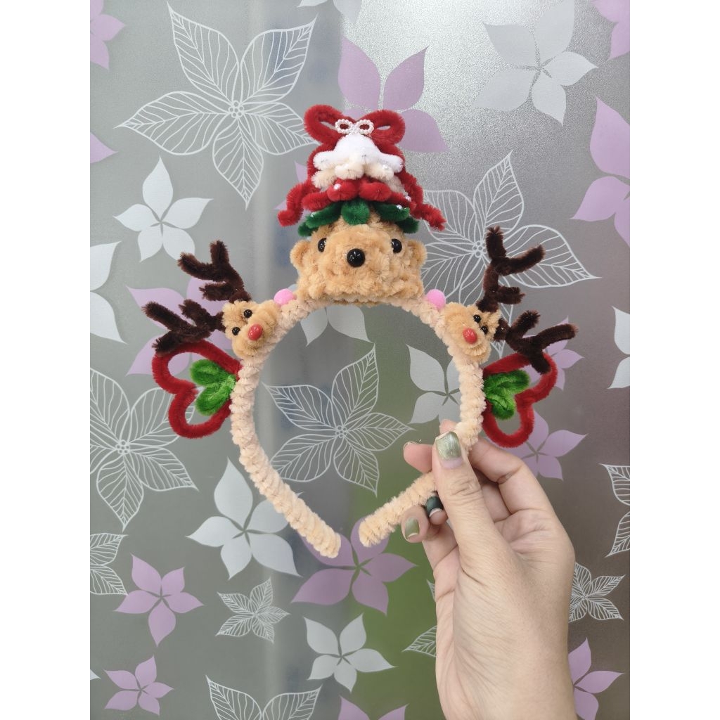 ที่คาดผมคริสมาสต์  ลวดกำมะหยี่ - รูปที่ 3