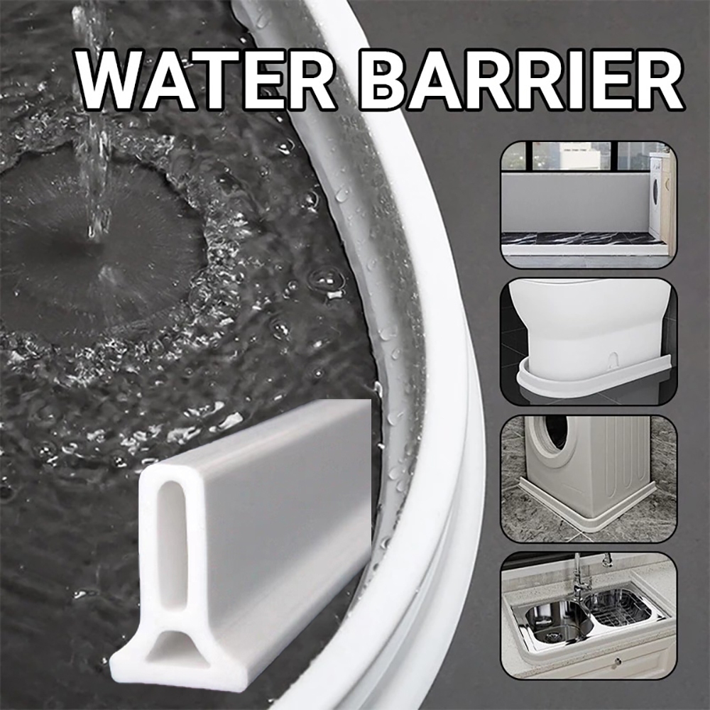 🚿แถบกั้นน้ำอ่างล้างหน้า – 360°กั้นน้ำทั่วถึง มีกาวในตัว สะอาดไม่สกปรก！