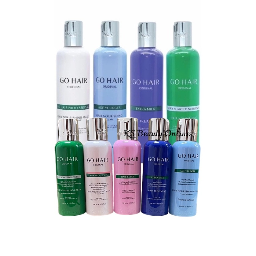 GO HAIR โกแฮร์ ผลิตภัณฑ์บำรุงผม มีให้เลือก 2ขนาด