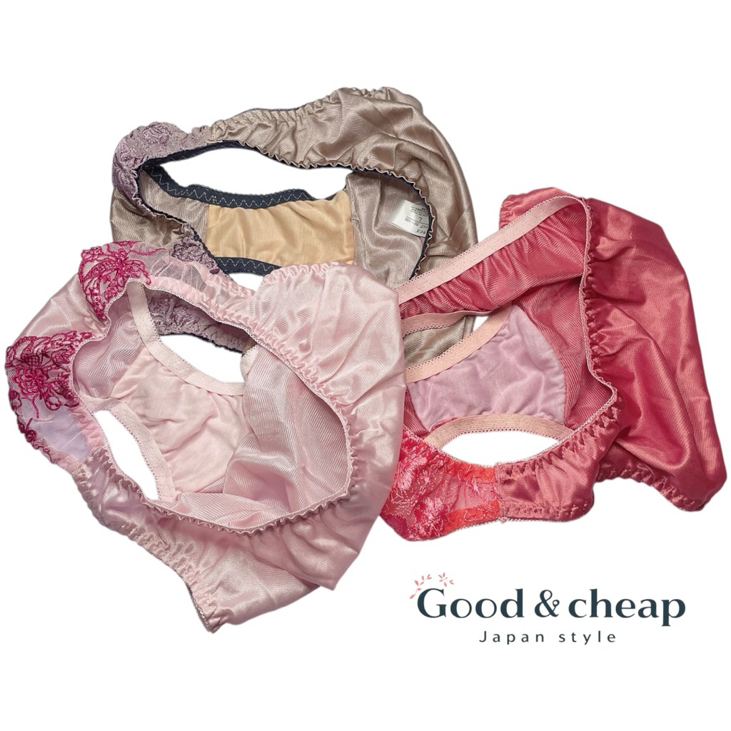 กางเกงในผู้หญิง ผ้าลื่นไนลอน  ไซส์ L กางเกงในสไตล์ญี่ปุ่น - รูปที่ 5