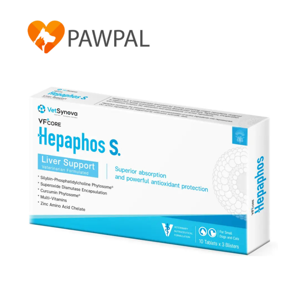 Hepaphos S. Liver Support  (1 กล่อง 30 เม็ด) 🔥 Exp.8/2027 ขนาดเม็ดเล็ก วิตามินบำรุงตับ สำหรับสุนัขและแมว