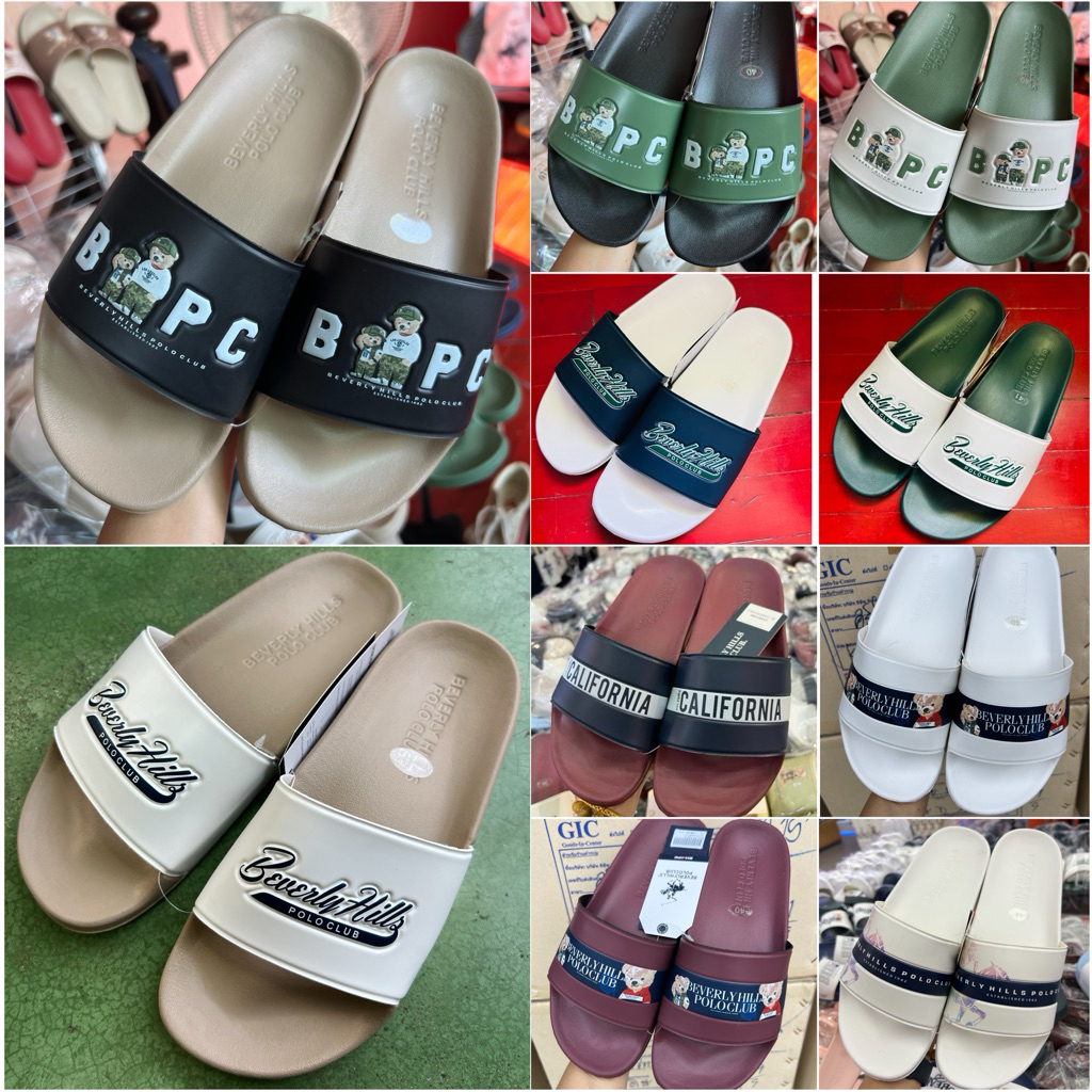 พร้อมส่ง!!!รองเท้าสวม Beverly Hills Polo Club สำหรับผู้ชาย