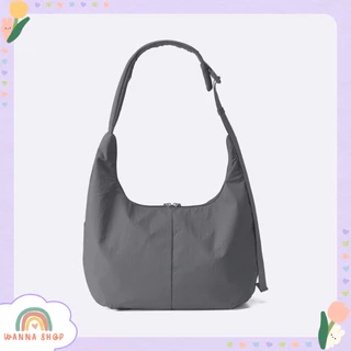 พร้อมส่ง🔥ของแท้ GU Cocoon Shoulder Bag กระเป๋าสะพายข้าง ผ้าไนลอน หนังเทียม ขนาดใหญ่ใส่ A4 ได้