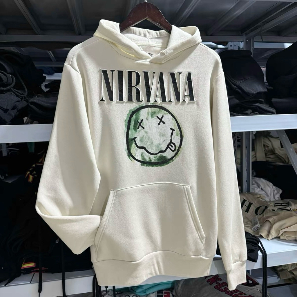 NIRVANA pullover hoodie 👁️‍🗨️ เสื้อฮู้ด  NIRVANA งาน Official แท้ (TS498)