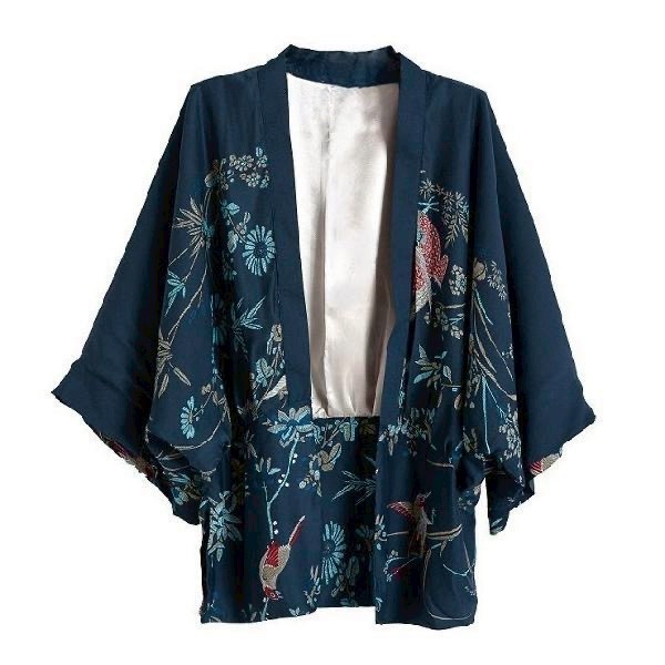 ส่งด่วน🐦‍🔥 Kimono Jacket Pheonix Bird Festival ชุดคลุมกิโมโน ลายนกฟินิกส์ เทศกาลญี่ปุ่น คลาสิก 67021