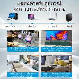 สายแลน CAT5E สำเร็จรูป 0.5/1/2/3/5/10/15/20/30/40/50M Blue พร้อมใช้งาน สายเคเบิลเครือข่าย ความเร็วสูง สายอินเตอร์เน็ต