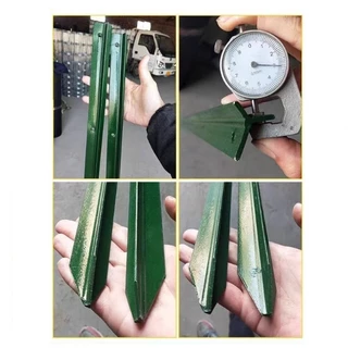เสารั้วเหล็กหนา 50pcs เสารั้วเหล็กหล่อสามเหลี่ยม สูง 1.3m 1.5m 1.8m เสารั้วตาข่าย เสารั้วทั่วไป