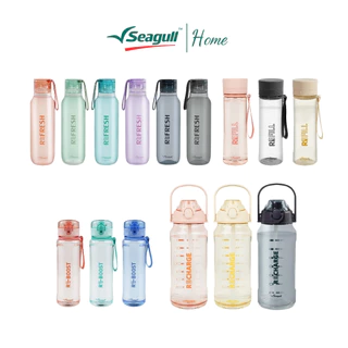 Seagull ขวดน้ำพลาสติก มีให้เลือก 4 แบบ Refresh 650 ลิตร / Reboost 640 ลิตร / Refill 680 ลิตร / Recharge 2,000 ลิตร