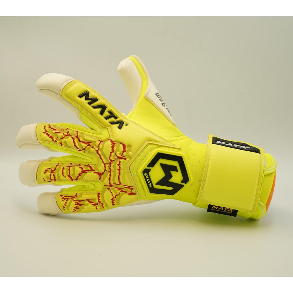 ถุงมือผู้รักษาประตู MATASPORT รุ่นท็อป Pro3Elite Green Neon สีเขียว-นีออน