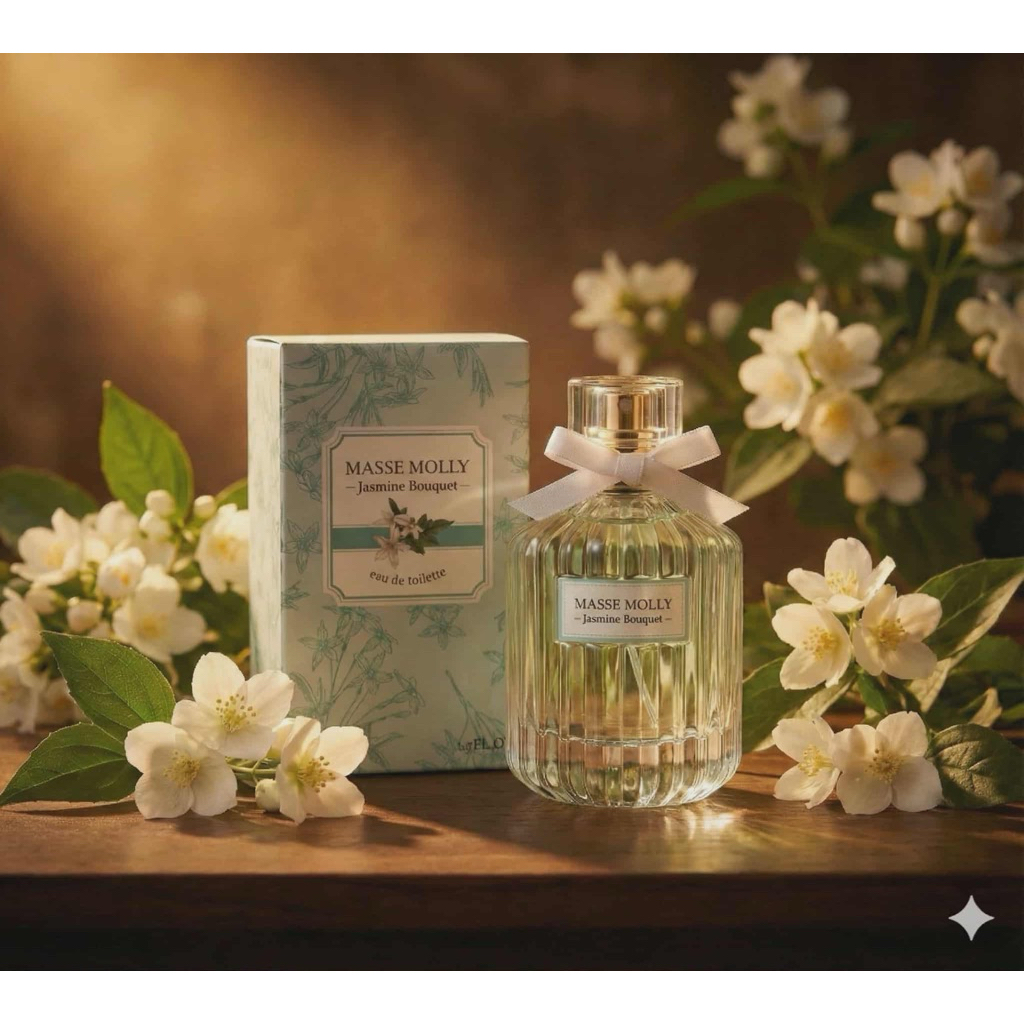 น้ำหอมกลิ่นดอกมะลิ จัสมิน บูเกต์ MASSE MOLLY Eau De Toilette Jasmine Bouquet 50ml.🇯🇵