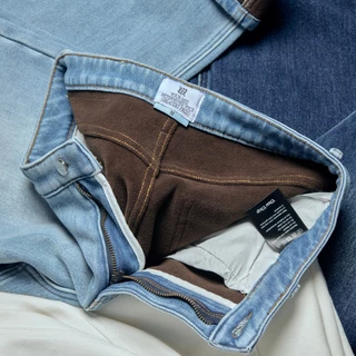 CHUUCHOP - (XS-4XL) Henry jeans กางเกงยีนน์ขายาว บุขนกันหนาวได้ 15 องศา (C8474)