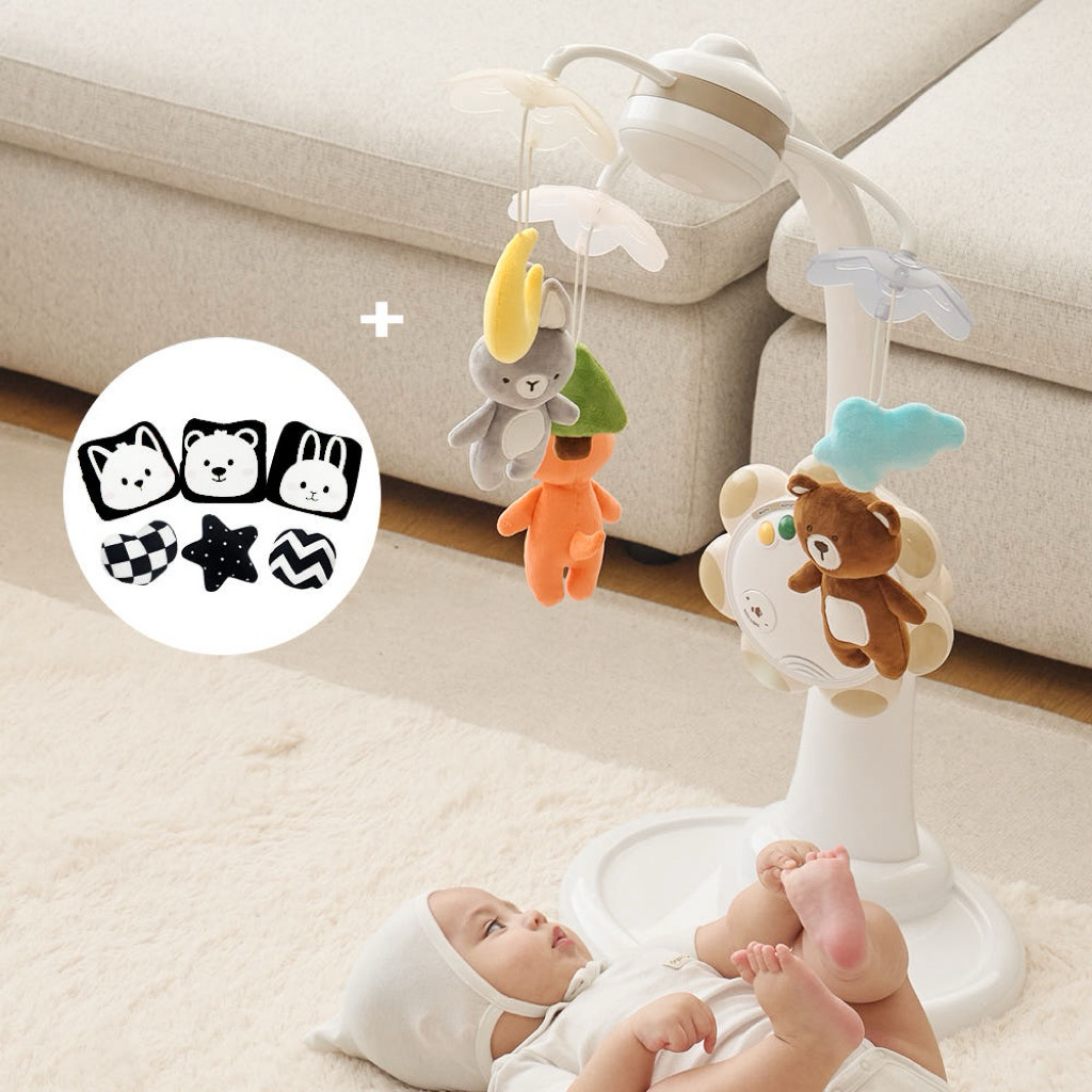 [Cornis Suave] โมบายเด็กแรกเกิด สีขาวดำ พร้อมฐานตั้ง — ของขวัญสำหรับเด็กทารก | Black & White Baby Mo