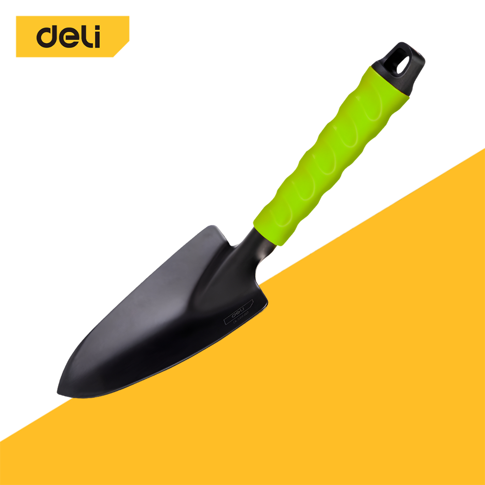 Deli พลั่ว ที่พรวนดิน สวน ช้อนพรวนดิน พลั่วพรวนดิน พลั่วอเนกประสง อุปกรณ์ทำสวน เครื่องมือทำสวน Gardening Shovel