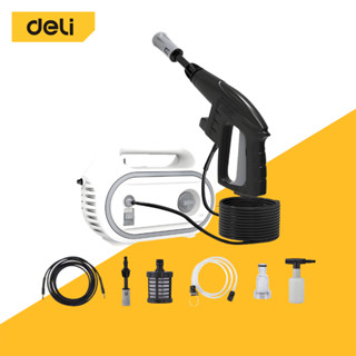 Deli เครื่องฉีดน้ำแรงดันสูง ปืนฉีดน้ำ ปั๊มฉีดน้ำล้างรถ ปั๊มฉ…