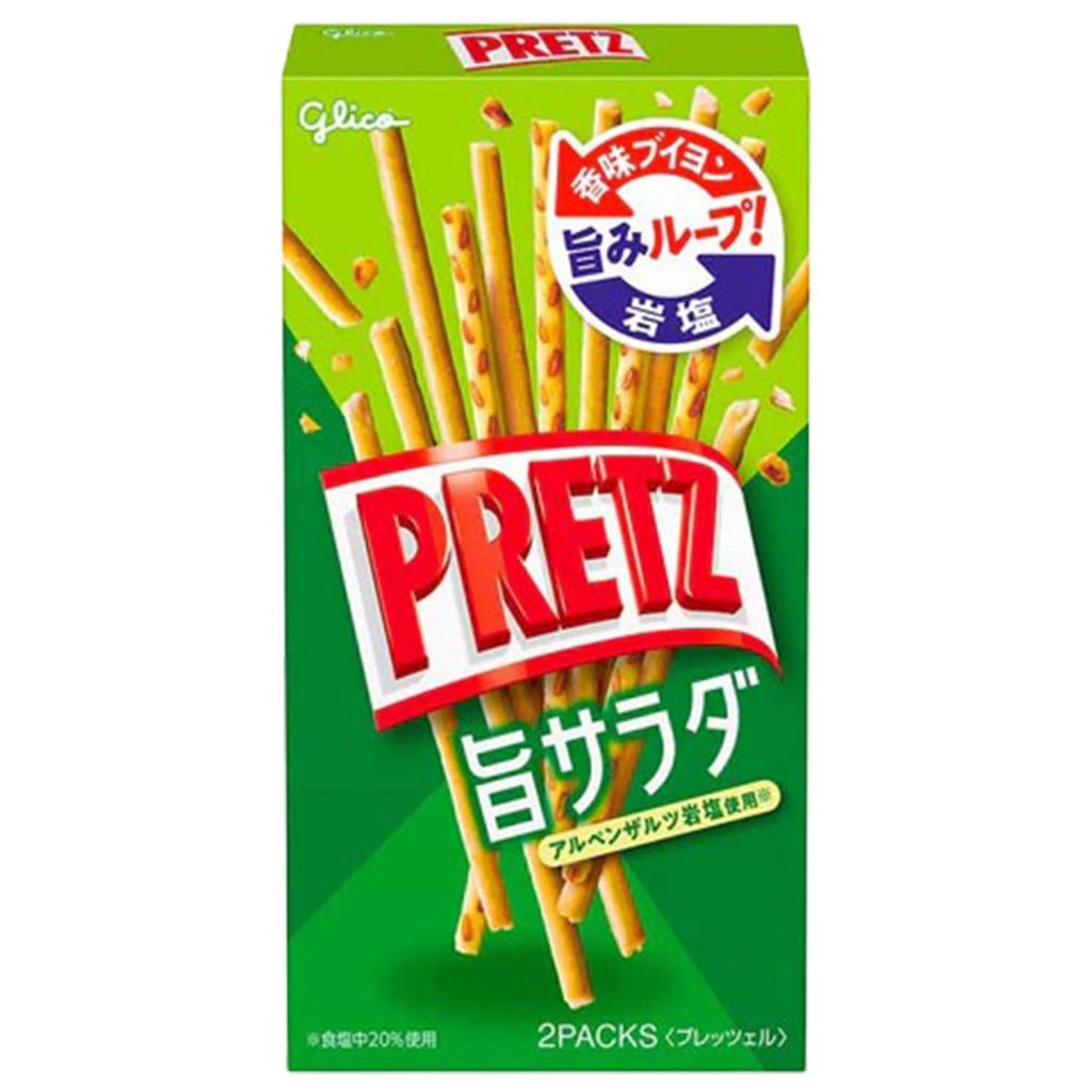 Ezaki Glico Pretz Umami Salad 64g Snack Pretzel Savory Bouillon Rock Salt