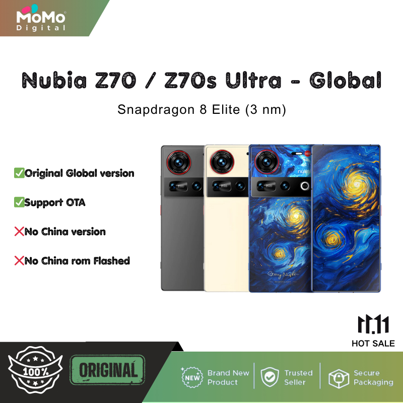 Original Global Nubia Z70 Ultra / Nubia Z70s Ultra (nubia Z70S Ultra Photographer Edition) | Snapdra
