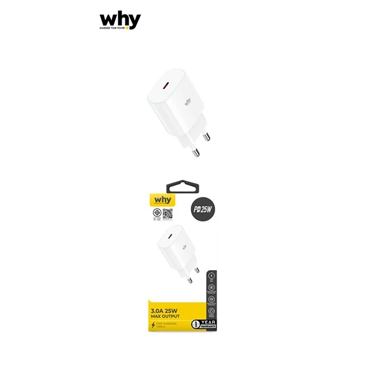 WHY หัวชาร์จเร็ว 25W Type-C PD ใช้กับ ไอโฟน และ สมาร์ทโฟน ได้เต็มประสิทธิภาพ มี มอก. ประกัน 1 ปี 91C thumbnail 4