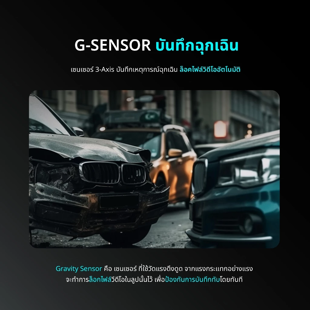HP F499X Dashcam กล้องหน้าติดรถยนต์ 4K 2160P WDR GPS Wi-Fi กล้องติดรถยนต์ มุมกว้าง 140 องศา บันทึกวนซ้ำ ควบคุมผ่าน APP thumbnail 8